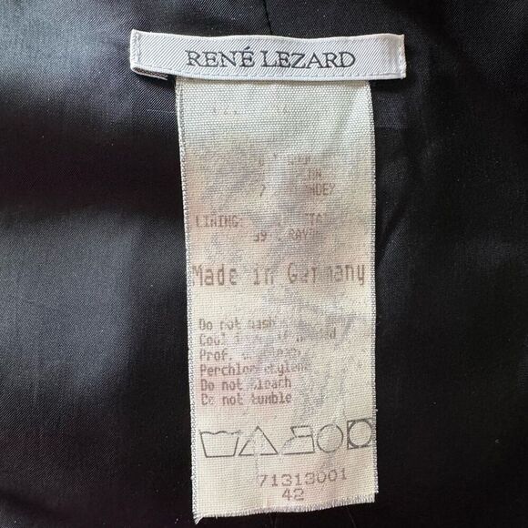 Rene Lezard Black Buckle Jacket By Botto Giuseppe & Figli - Picture 6 of 10